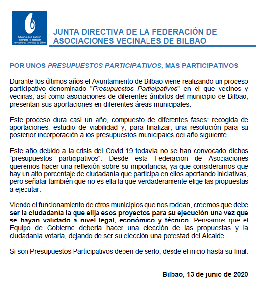 presupuestos participativos