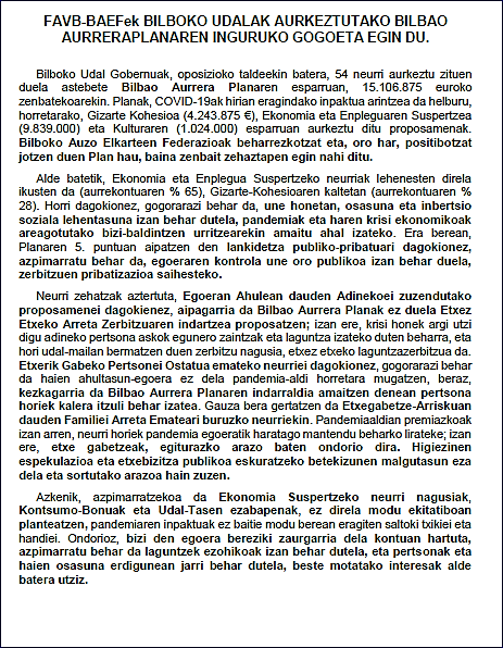 prentsa oharra Bilbao Aurrera prentsa oharra Bilbao Aurrera