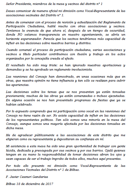 dimisión JC dimisión JC